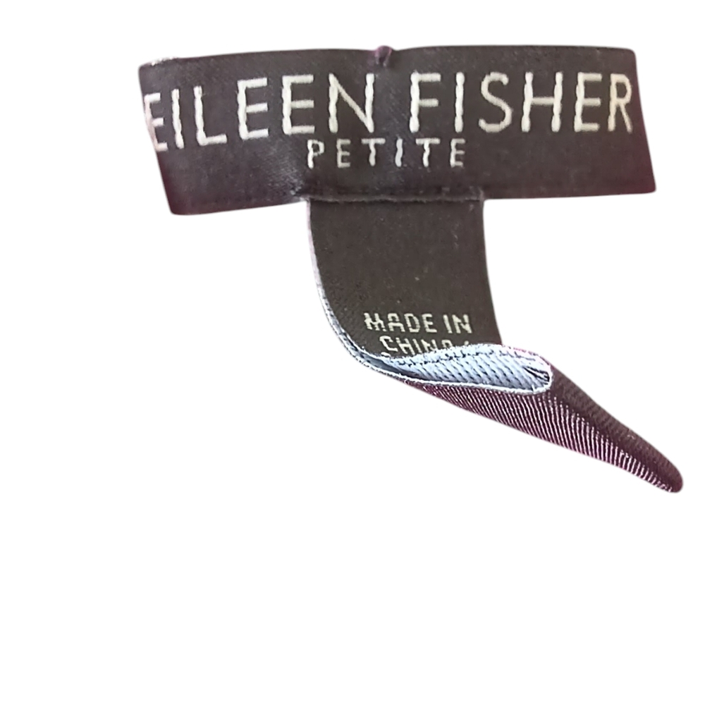 Eileen Fisher short sleeve tunic, size Petite Large, linen cotton blend - Picture 3 of 6